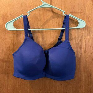Size 42C - Fashion Bug - Blue Bra w/Light Padding and Underwire